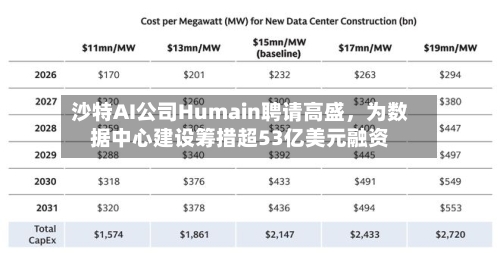 沙特AI公司Humain聘请高盛，为数据中心建设筹措超53亿美元融资-第2张图片