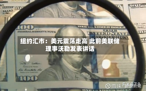 纽约汇市:美元震荡走高 此前美联储理事沃勒发表讲话